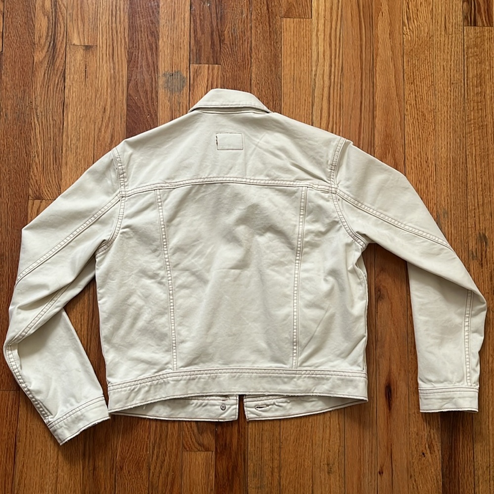 American Eagle White Denim Jacket - Picture 5 of 6